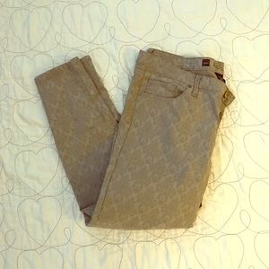 Fancy gold Messino skinny jeans sz 16